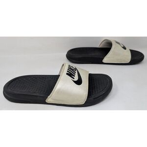 Nike Sandals Women's Size 6 Benassi JDI Spruce‎ Aura White Slides 343881-008